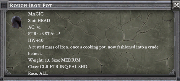 ROUGH IRON POT item card