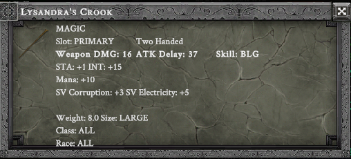 LYSANDRA'S CROOK item card