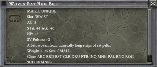 WOVEN RAT HIDE BELT item card