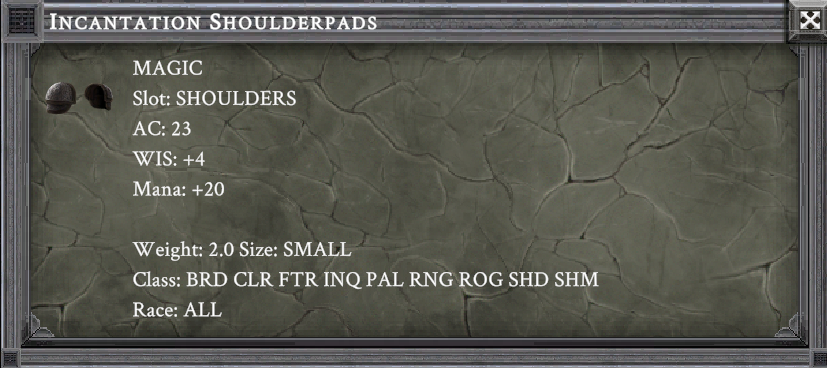 INCANTATION SHOULDERPADS item card