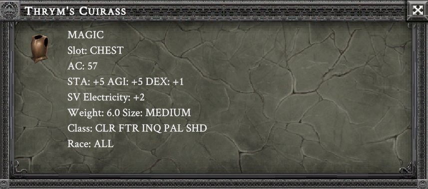 THRYM'S CUIRASS item card