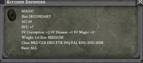 KITCHEN DEFENDER item card