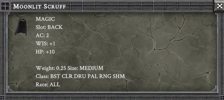 MOONLIT SCRUFF item card