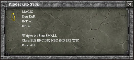RIDGELAND STUD in-game item card