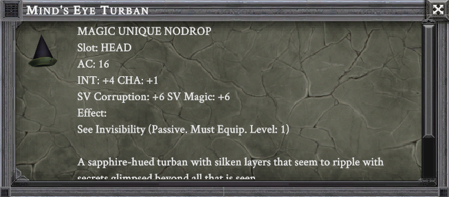 MIND'S EYE TURBAN item card