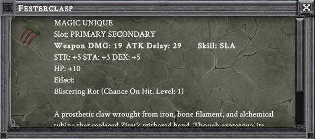 FESTERCLASP item card